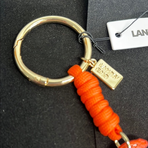Lands' End | Vibrant Orange Crab Keychain/Bag Charm - Picture 4 of 4